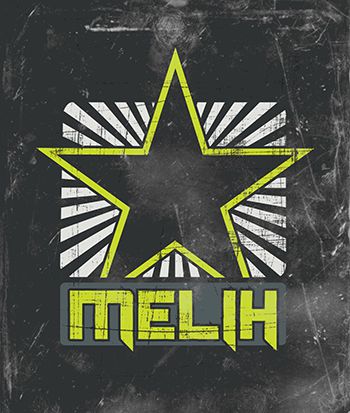 Melih logo with text design thumbnail